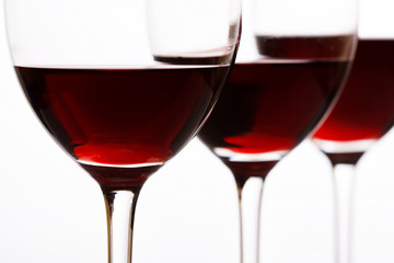 glasses of red wine
