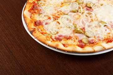 pizza on the table