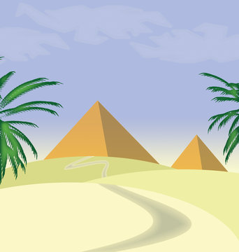 two egypt pyramids