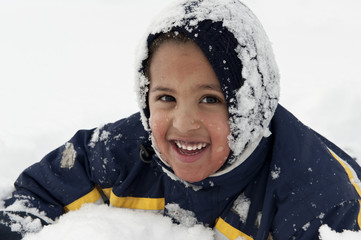 Boy in snow