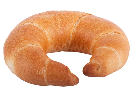 Wiener Kipferl vor wei&szlig;en Hintergrund
