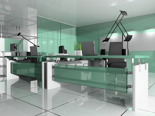 modern interior of office