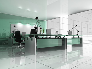 modern interior of office