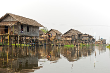 Burmese fishing village