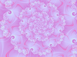 Pink and White Spiral