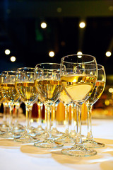 Filled stemware