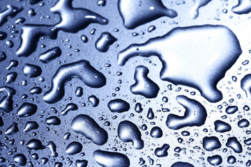 Water drops macro