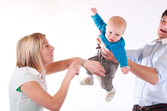 Familie im Stre&szlig;