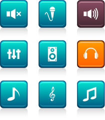 Audio icons.