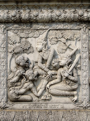 Ayutthaya temple wall reliefs nb. 12