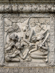 Ayutthaya temple wall reliefs nb. 25