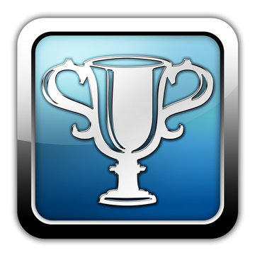 Glossy Square Icon "Award Cup"