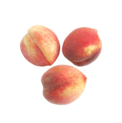 peaches on white