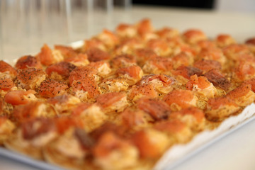 feuilletés au saumon