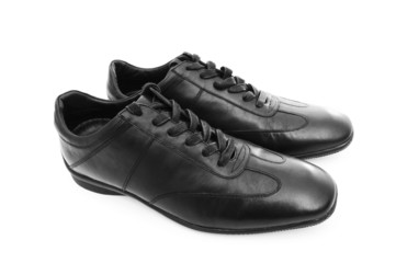 Male shoes isolated on the white background