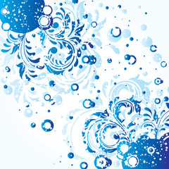 Blue grunge Illustration