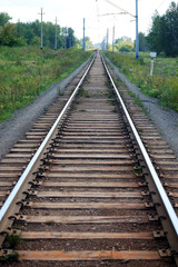 Fototapeta na wymiar Railroad track