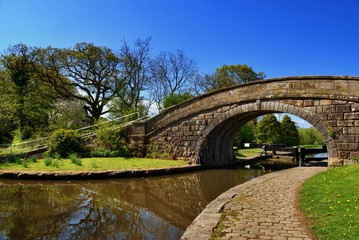 Fototapeta na wymiar Bridge No 1 on the Lancaster Canal