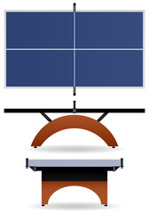 Table Tennis Vector
