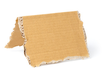 Brown corrugated cardboard sheet