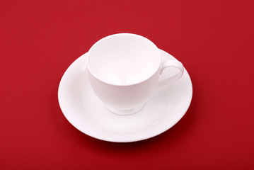 White porcelain cup