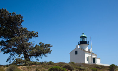 Fototapeta na wymiar Point Loma Lighthouse