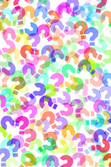 question marks background
