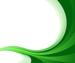 Abstract geen wave - certificate