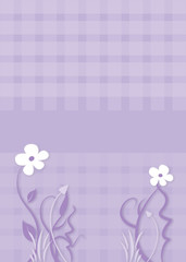 Pastellfarbener Hintergrund mit Muster und Blumen