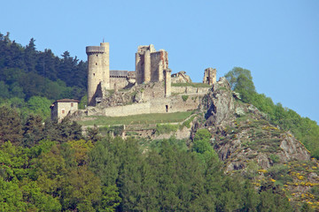 Chateau de Rochebaron (Bas-en-Basset), en Haute-Loire