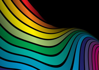 Vector rainbow  background illustration