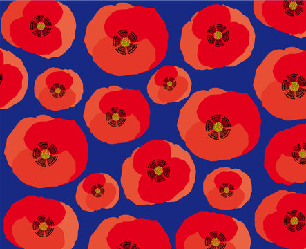 amapolas estampado