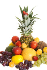 various types of fresh fruit
