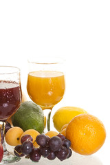 juice and fruit