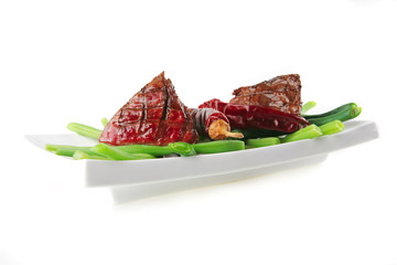 roast fillet mignon with peppers