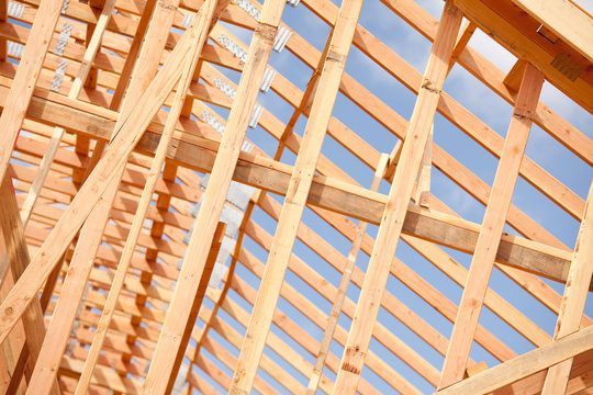 Abstract Home Construction Site