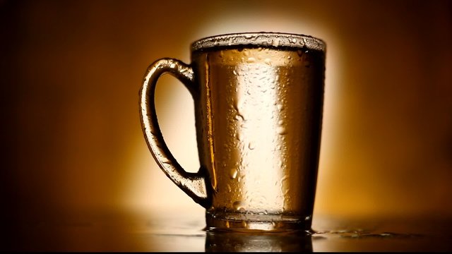 Cup with ice-tea