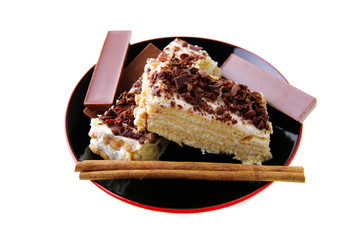 lemon cake with chocolate