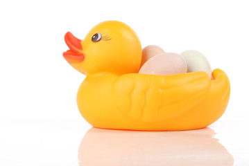 duckling with egg