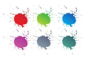 color paint splashes