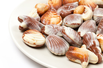 chocolate seashells