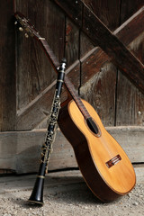 Obraz premium Klarientte & Gitarre