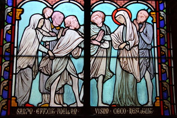 Stained glass, 'Notre Dame de Paris'