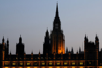 Fototapeta na wymiar Houses of Parliament in night