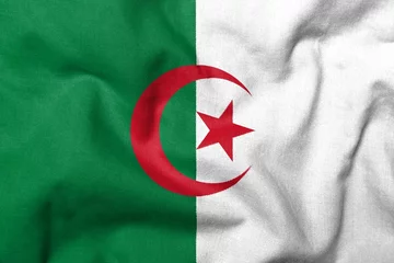 Fotobehang 3D-vlag van Algerije © Bracknell