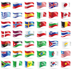Set of flags