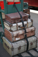 Stack of Old Suitcases