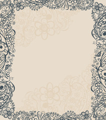 vintage floral frame