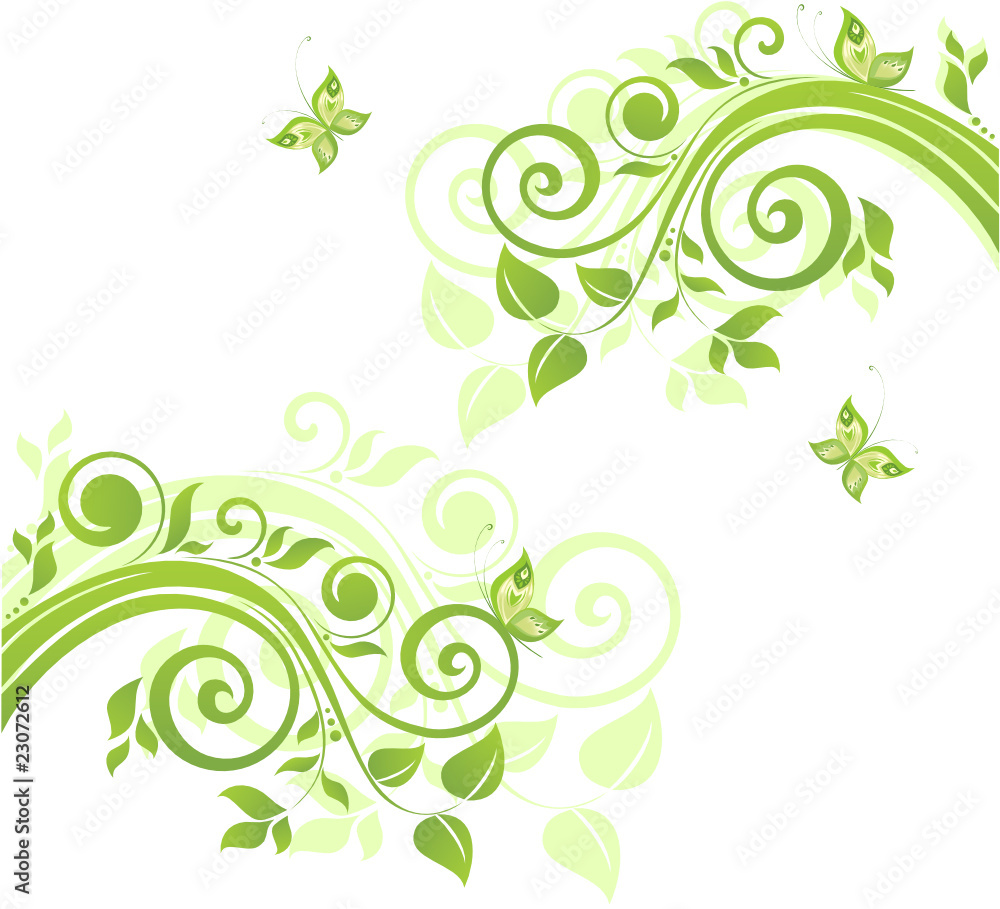 Sticker green border