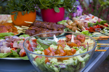 Bbq in the garden